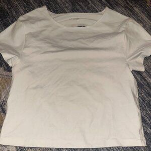 Offline by Aerie White Cutout Back Crop Top